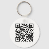 Einfaches Geschäftslogo QR-Code Firmenpromotion Schlüsselanhänger (Rückseite)