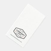 Einfaches Geschäftslogo und benutzerdefinierte Unt Serviette (Ecke)