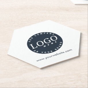 Einfaches Geschäftslogo und Corporate Website Untersetzer
