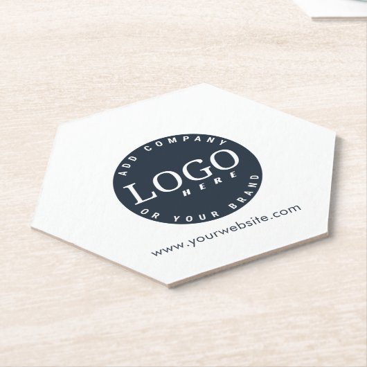 Einfaches Geschäftslogo und Corporate Website Untersetzer (angewinkelt)