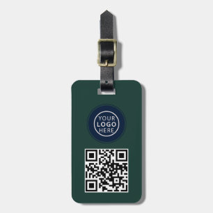 Einfaches Geschäftslogo und QR-Code-Promotion Gepäckanhänger