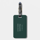 Einfaches Geschäftslogo und QR-Code-Promotion Gepäckanhänger (Rückseite vertikal)