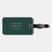 Einfaches Geschäftslogo und QR-Code-Promotion Gepäckanhänger (Rückseite horizontal)