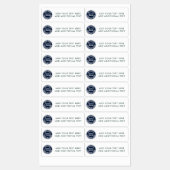 Einfaches Geschäftslogo und Text für Mitarbeiter Etiketten (Blatt)