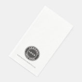 Einfaches Geschäftslogo und Website-Unternehmensve Serviette (Ecke)