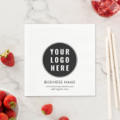 Einfaches Geschäftslogo und Werbepapier für Websit Serviette (Beispiel)