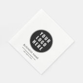 Einfaches Geschäftslogo und Werbepapier für Websit Serviette (Ecke)