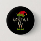 Einfaches Geschenk der Basketball Elf Kostüme Fami Button (Vorderseite)