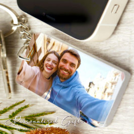 Einfaches Geschenk für Boyfriend Custom Foto Schlüsselanhänger