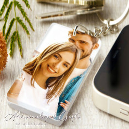 Einfaches Geschenk für Boyfriend Foto Schlüsselanhänger