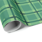 Einfaches Geschenk für grüne Tartan-Muster Geschenkpapier (Rolleneckpunkt)