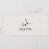 Einfaches Geschenkgutachten für minimale Geschäfte (Vorne/Hinten)