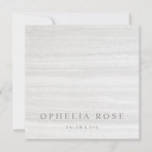 Einfaches Geschenkgutschein aus weißem Marmor Einladung (Vorderseite)