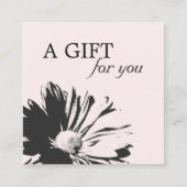 Einfaches Geschenkgutschein für Elegante Flora Rabattkarte (Vorderseite)