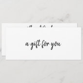 Einfaches Geschenkgutschein für Elegante Unternehm (Vorne/Hinten)