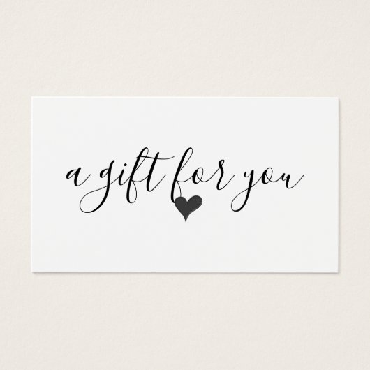 Einfaches Geschenkzertifikat für moderne Unternehm (Vorderseite)