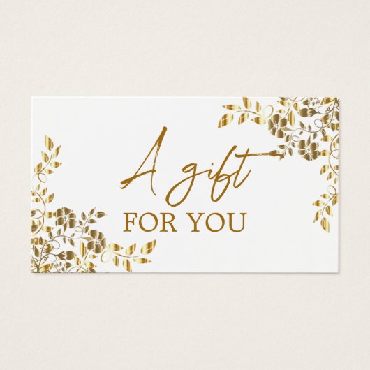 Einfaches Geschenkzertifikat für moderne Wildblume (Vorderseite)