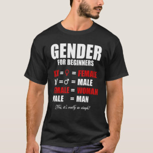Einfaches Geschlecht für Anfänger XX Weibliche XY  T-Shirt