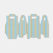 einfaches, gestreiftes Muster, olivfarbener und bl Geschenkschachtel (Ungefaltet)