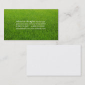 Einfaches Gitter (Rasen) Visitenkarte (Vorne/Hinten)