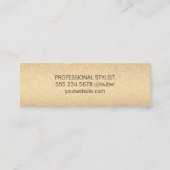 Einfaches Glamour Mini Visitenkarte (Rückseite)