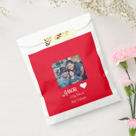 Einfaches Glück Valentinstag Spanisches Weißes Her Geschenktütchen