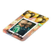 Einfaches Glück zum Geburtstag Hinzufügen von Foto Magnet (Linke Seite)