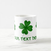 Einfaches glückliches Kleeblatt Kaffeetasse (Mittel)