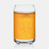 Einfaches Gold-Bier-Monogramm Weihnachtsfeier Dosenglas (Rückseite)