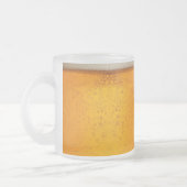 Einfaches Gold Bier Monogramm Weihnachtsfeier Mattglastasse (Links)