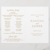 Einfaches Gold-Bold-Programm für moderne katholisc (Vorderseite)