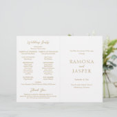 Einfaches Gold-Bold-Programm für moderne katholisc (Stehend Vorderseite)