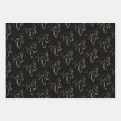 Einfaches Gold Script 21. Geburtstag Party Geschenkpapier Set (Vorderseite)