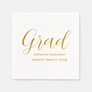 Einfaches Gold Script-Abschluss Serviette