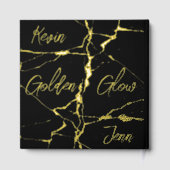 Einfaches Gold zum 50. Hochzeitstag | Gästebuch (Rückseite)