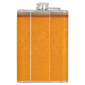Einfaches Goldbier-Monogramm Weihnachtsfeier Flachmann (Rückseite)