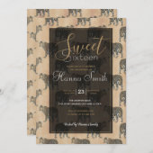 Einfaches Golden Leopard Tiermuster (Vorne/Hinten)