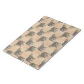 Einfaches Golden Leopard Tiermuster Notizblock (angewinkelt)