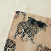 Einfaches Golden Leopard Tiermuster Strandtuch (Beispiel)