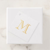 Einfaches goldenes Monogramm Geschenkanhänger (Mit Box)
