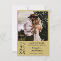 Einfaches goldgelbes, modernes Minimales Foto Hoch