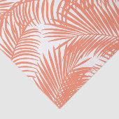 Einfaches Goldtropische korallenrote schicke Palme Seidenpapier (Ausschnitt)