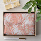 Einfaches Goldtropische korallenrote schicke Palme Seidenpapier (Geschenk)