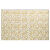Einfaches goldweißes großes Kuhmuster Tiermuster Stoff (Fat Quarter (45,7 x 55,9 cm))