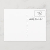 Einfaches Graduate Script-Save the Date-Foto | Sch Ankündigungspostkarte (Rückseite)