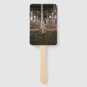 Einfaches GraduiertenFoto Moderner Abschluss Fächer (Rückseite)