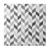 Einfaches Grau-Herringbone-Muster Fliese (Vorderseite)