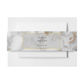 Einfaches Grau- und Goldmarmor Agate Elegant Einladungsbanderole (Vorderseite Beispiel)