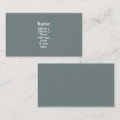 Einfaches Grau Visitenkarte (Vorne/Hinten)