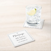 Einfaches Grau-Weiß-Design Rechteckiger Pappuntersetzer (Vor Ort)